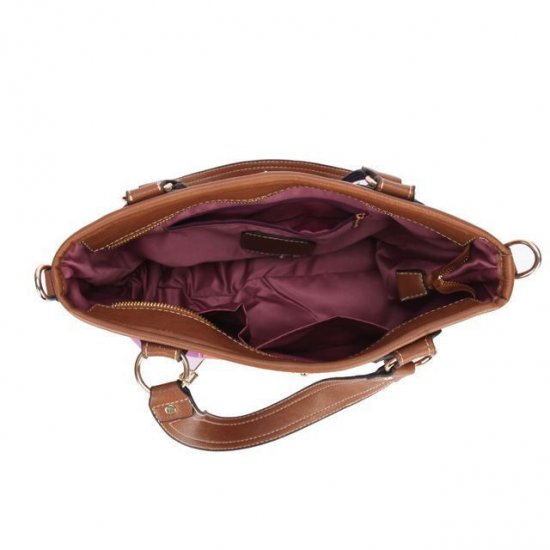 Coach Holiday Matching Stud Medium Brown Multi Totes EBR